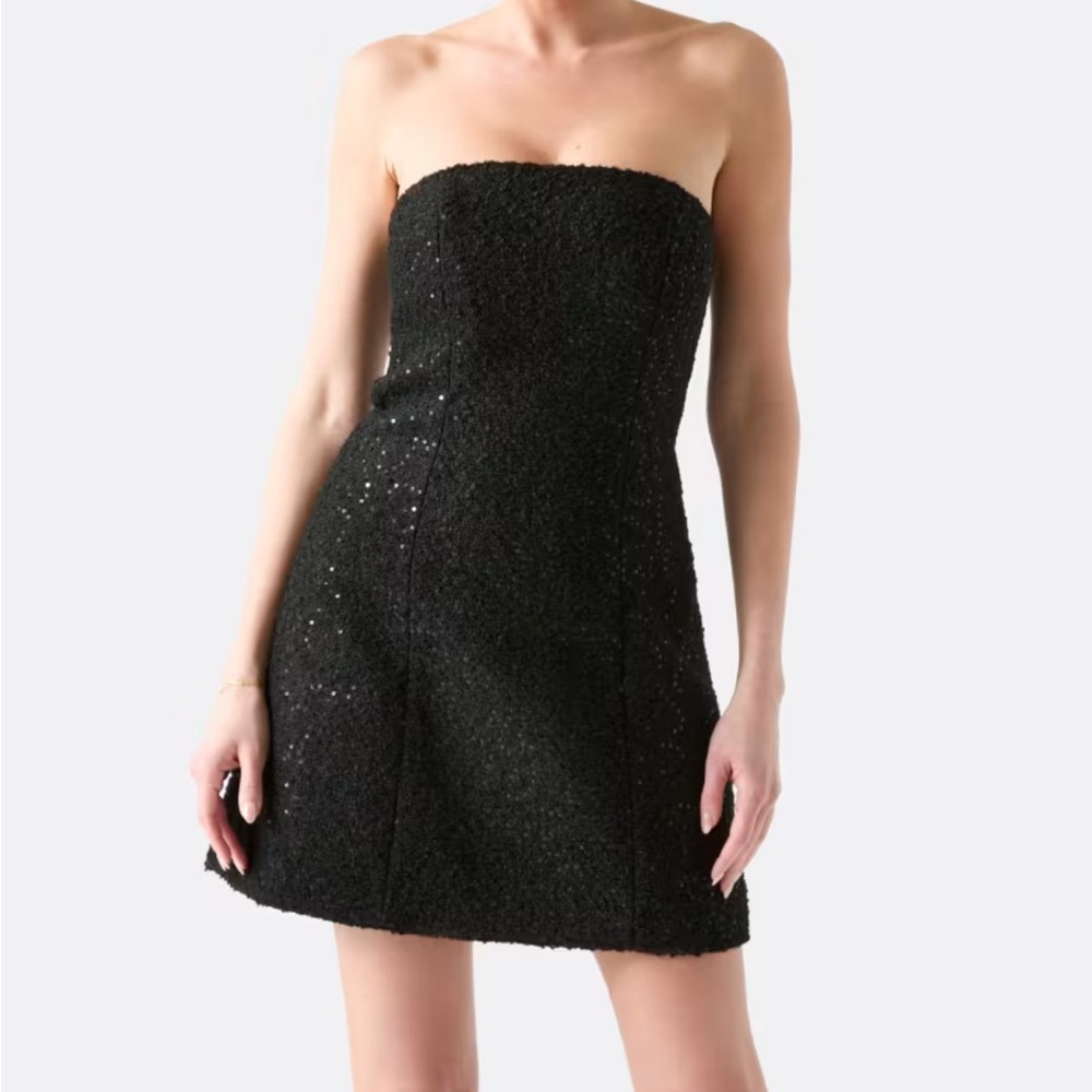 Marciano Black Strapless Dress